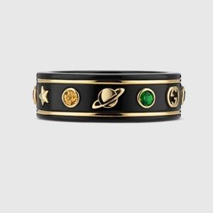 Gucci Icon Ring With Gemstones in Size 10.25